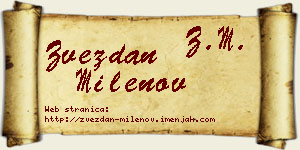 Zvezdan Milenov vizit kartica